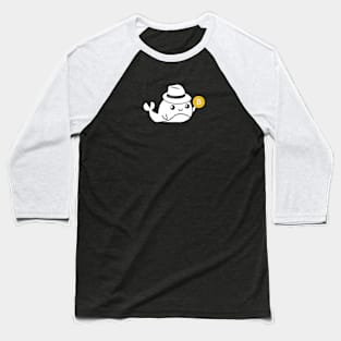 Funny Whale Bitcoin Baseball T-Shirt